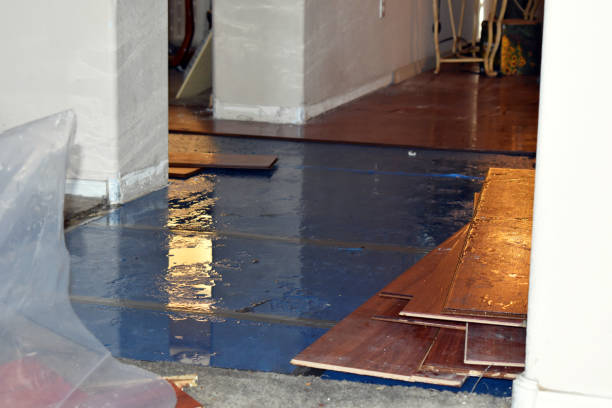 Professional Water Extraction technician working in Aniwa, WI
